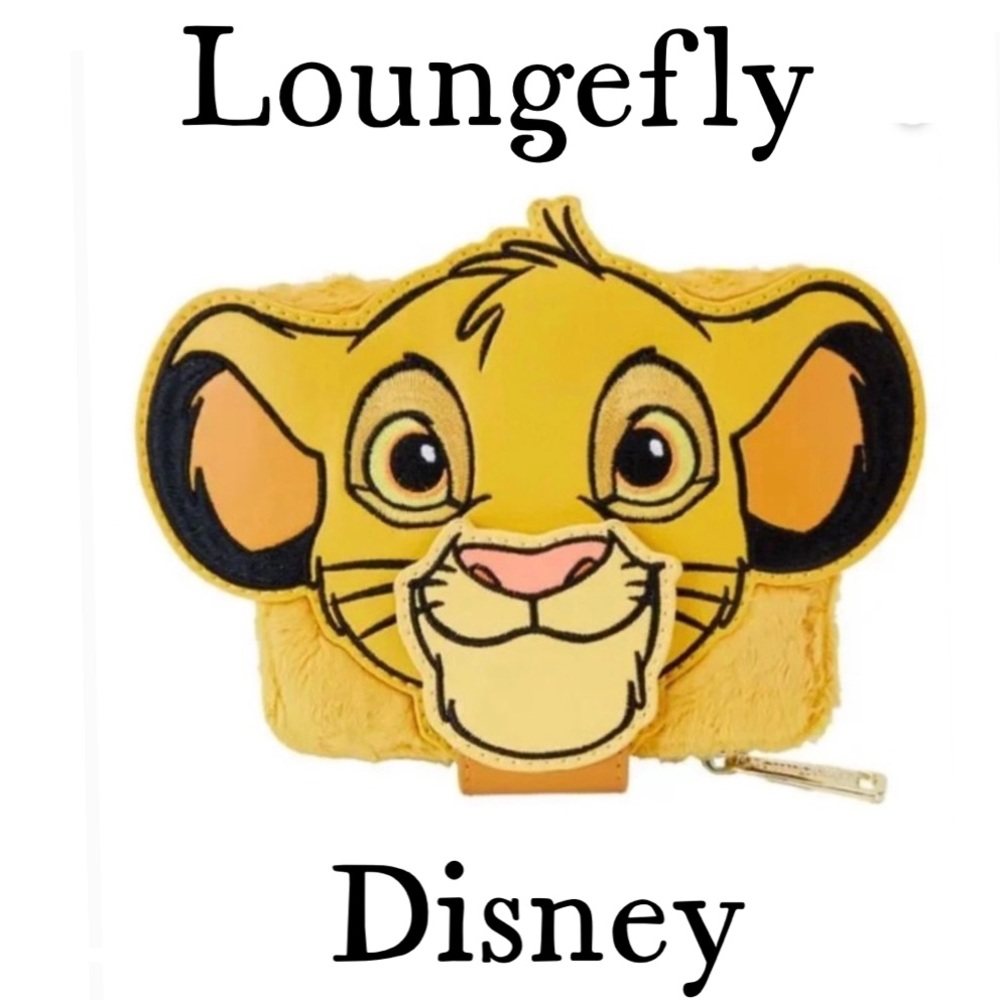 NWT! Loungefly Disney 100 Platinum Simba from The Lion King Zip Around Wallet!